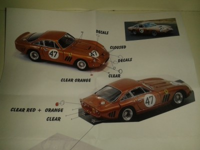 Kit Ferrari 330 LMB Ch. 4453GT Bridgehampton Double 500 USA #47 D. Gurney 1963 - Resin Kit 1:43